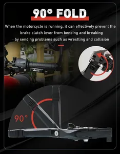Leviers de frein et d'embrayage <span class=keywords><strong>r</strong></span>églables en aluminium CNC 5D pour moto <span class=keywords><strong>Kawasaki</strong></span> Z1000SX/NINJA 1000/Tourer Z1000 <span class=keywords><strong>SX</strong></span> 2011-2016 - Product Image 6