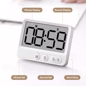 맞춤형 로고 대형 실험실 주방 스톱워치 시간 측정기 어린이 교사 자석 다기능 디지털 단일 채널 시각적 중국어 학습 포모도로 타이머 - Product Image 4