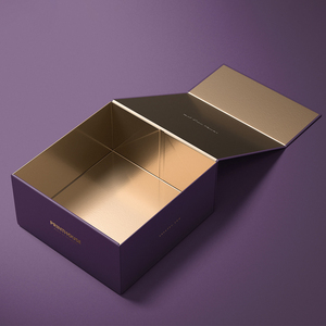 Boîte cadeau rigide personnalisée avec impression, boîte d'emballage cadeau, cadeaux en gros, boîte cadeau magnétique pliable avec couvercle magnétique - Product Image 3