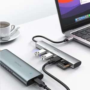 وصلة توصيل من الشركة المصنعة موليبورت من النوع C ومخرج 5X1 ومخرج 3.0 ومحول فاصل USB