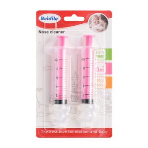 Irrigateur nasal pour bébé, nettoyeur de nez portable pour nourrissons, dispositif de rinçage, utilisation plus sûre, 2 seringues en silicone + PP, motif floral, modèle 823 - Product Image 6