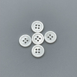 Customized <strong>Colors</strong> 4 <strong>Holes</strong> Natural Shell <strong>Button</strong> White MOP Mother of Pearl Shell <strong>Buttons</strong> for Dress Shirt - Product Image 5