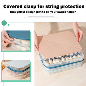 冰箱储物盒食品塑料冰柜可堆叠储藏箱，带盖，以保持水果蔬菜肉 - Product Image 6