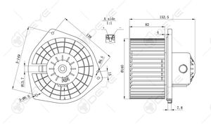 OE #   CSA431D226 7802A237 7802A216 Moteur de ventilateur de climatisation 12V CC pour chauffage de voiture HVAC pour MITSUBISHI LANCER <span class=keywords><strong>2008</strong></span> - Product Image 5