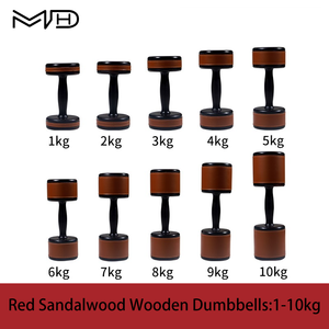 1 Paio di Manubri in Legno di Alta Qualità e Resistenti da 1 KG - Attrezzatura per Allenamento di Forza per Braccia e Gambe - Sicuri per l'Allenamento di Forza - Product Image 5