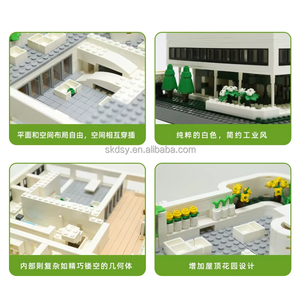 Villa Savoye, Modelo de Construcción de Plástico ABS de 1226 Piezas, Juguete Educativo DIY para Niños de 5 a 7 Años, Inspirado en París, Francia - Product Image 4