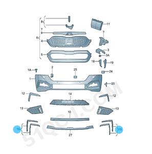 Ming Rui PRO barre lumineuse accessoire avant antibrouillard couvercle et cadre pour <span class=keywords><strong>Skoda</strong></span> 21/<span class=keywords><strong>22</strong></span>/23 nouvel état pare-chocs avant pare-chocs arrière - Product Image 3