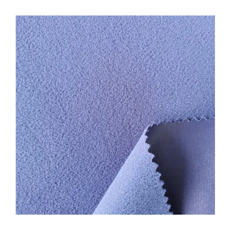 Nhà Máy Cung Cấp Super Poly Vải Dệt Kim 220gsm 100% Polyester Tricot Trinda Vải Nhung Clinquant 75d Mặt Sau Chải Vải
