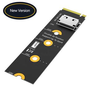 M.<span class=keywords><strong>2</strong></span> NVMe Key M zu SFF-8611/8612 Adapter, NVMe PCI-e 4.0 X4 zu OcuLink SFF-8612 4i Host-Adapter für SSD und eGPU (Horizontal) - Product Image 1