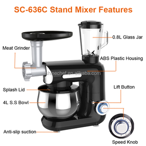 <span class=keywords><strong>Robot</strong></span> à <span class=keywords><strong>pâtisserie</strong></span> électrique, 3 en 1, mixeur de gâteaux à support, ustensile de cuisine multifonctions - Product Image 2