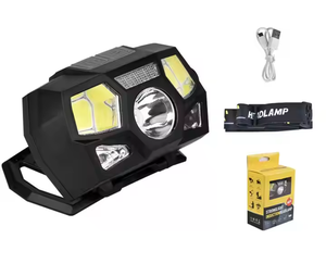 Lampe frontale <span class=keywords><strong>LED</strong></span> étanche avec fonction <span class=keywords><strong>de</strong></span> batterie externe USB, indice <span class=keywords><strong>de</strong></span> protection IP65 pour la recharge <span class=keywords><strong>de</strong></span> téléphone en cas d'urgence, faisceau réglable, <span class=keywords><strong>bandeau</strong></span> pour l'extérieur - Product Image 6
