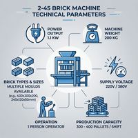 Machine à fabriquer des blocs durable, faible entretien pour un fonctionnement continu, prix direct usine, garantie 1 an + MACHINE À FABRIQUER DES BRIQUES