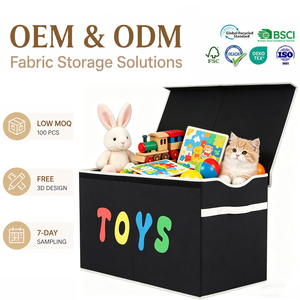 Caja de Juguetes Grande para Niños, Organizador de Juguetes, Cajas, Contenedores, Cestas Plegables, Contenedores de Almacenamiento Resistentes <span class=keywords><strong>con</strong></span> Tapas - Product Image 1