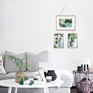 Jinn Nhà Vàng Hiện Đại Cắt Dán Kim Loại Nhôm Khung Ảnh 3 Pcs Bạc Sắt <span class=keywords><strong>Mdf</strong></span> Cho Trang Trí Nội Thất & Trang Trí Sử Dụng - Product Image 1