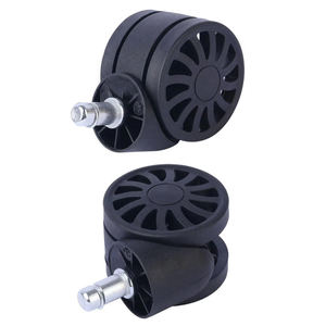 Twin-wheel caster Factory Supply 60mm Nylon Swivel Casters Wear Resistant Eco Friendly Wheels Fit Small Furniture Cabinets - Product Image 2