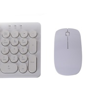 Mouse optik nirkabel 2.4G ultra-tipis, Mouse optik nirkabel BT dengan Logo yang dapat disesuaikan versi baterai AA terlaris dari pabrik LED USB Mini
