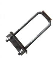 Support photovoltaïque en acier zingué, boulons en U, poutre cantilever, pince de fixation pour câble, tube de qualité 4, marque YQ, modèle 10x10 plat