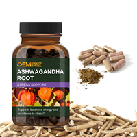 Capsules d'Ashwagandha Naturelle Extra Forte 3000mg OEM, Complément Énergétique, Soulagement du Stress, Pilule pour le Sommeil avec Extrait d'Ashwagandha
