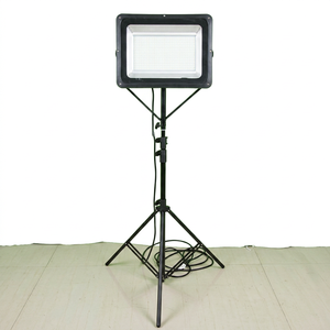 Portable <b>LED</b> <b>Work</b> <b>Light</b> 12000lm 5000K Daylight Black Aluminum Alloy Floor Stand IP65 220V Workshop Lighting - Product Image 1