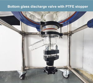 Стеклянный реактор Effison 100 л с циркуляционным нагревателем, полуавтоматический, 220В/110В, прост в эксплуатации для декарбонизации - Product Image 6