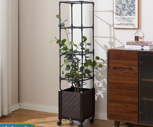 Jardinière carrée de grande taille, durable, ODM, avec trous de drainage, pour balcon, culture de légumes et de fleurs - Product Image 2