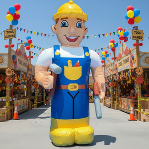 Özel Yapım Ticari Parti Bahçesi Açık Hava Dekoratif Yüksek Karikatür Figürlü Oxford Reklam Şişme Bebek - Product Image 2