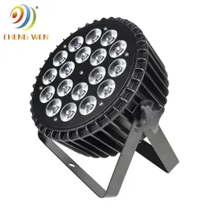 18x18W Par light 5-in-1 die-cast aluminum flat par DJ disco party music concert good effect stage light