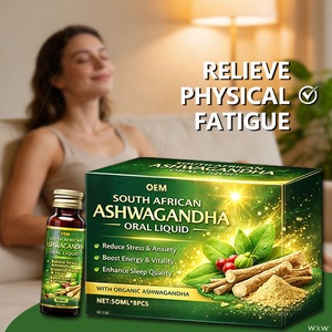 Suplemento Líquido de <span class=keywords><strong>Ashwagandha</strong></span> al por Mayor, Alivia <span class=keywords><strong>la</strong></span> <span class=keywords><strong>Ansiedad</strong></span>, Mejora <span class=keywords><strong>la</strong></span> Concentración, Aumenta <span class=keywords><strong>la</strong></span> Vitalidad, Bebida Oral Herbal Natural <span class=keywords><strong>para</strong></span> Adultos - Product Image 1