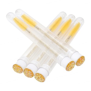 Brosse à cils jetable avec manche diamanté et tube hygiénique, en nylon et plastique, pour extensions de cils, fournitures de salon - Product Image 3
