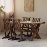 Table à manger de style Wabi Sabi, table de restaurant antique pour maison d'hôtes, table en bois massif, grande table en bois, longue table en bois