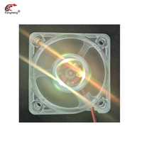 Ventilateur de refroidissement en plastique Transparent personnalisé 50x50x10mm 50mm DC 5V 12V 24V ventilateur de lumière LED à faible bruit 5010