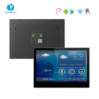 Boîtier en aluminium de luxe, écran IPS de 10,1 pouces, panneau de commande interactif intelligent, Wi-Fi activé, tablette murale avec alimentation PoE