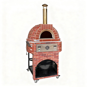Horno de Pizza Moderno para Exteriores, Multicombustible, de Acero Inoxidable, Estilo Italiano, a Leña/<span class=keywords><strong>Gas</strong></span>, con Sistema de Convección de <span class=keywords><strong>Piedra</strong></span> Volcánica - Product Image 1