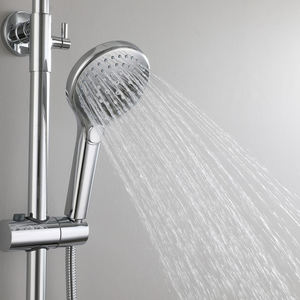 <b>Shower</b> <b>Accessories</b> Circular <b>Shower</b> Hand 3 Function Handheld High-pressure Abs <b>Shower</b> with 1.5-meter Handheld Hose - Product Image 2