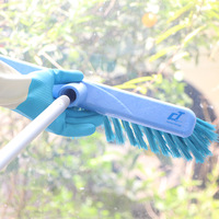 Nouveau balai de brosse de balayage industriel commercial à poils durs et épais avec poignée extensible pour le nettoyage du pont