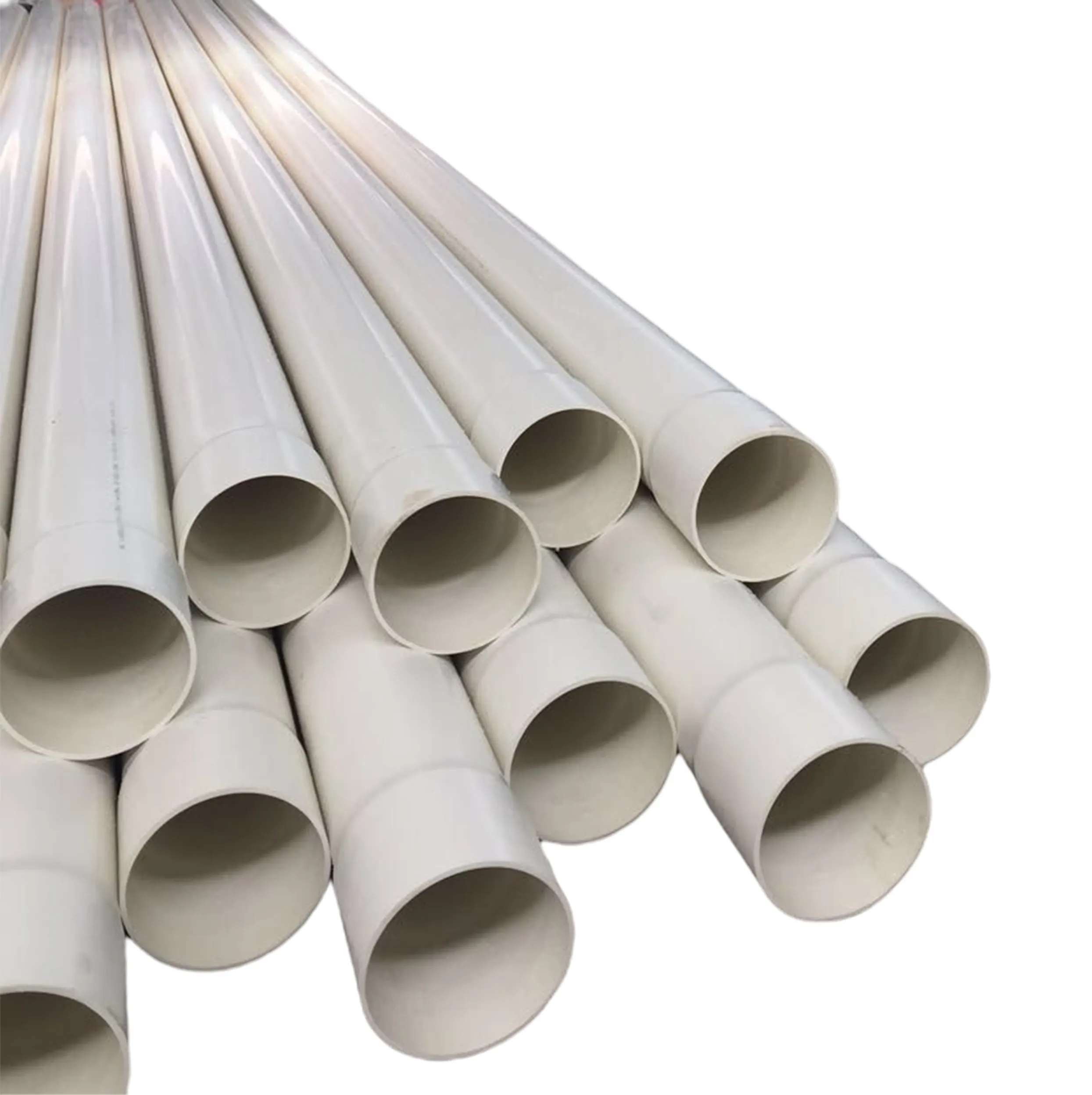 Astm 65mm pvc plastik boru çapı 75mm 110mm 140mm 2 inç 5 inç fiyat listesi pvcu su plastik boru boru fiyatları