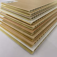 Panel Plafon PVC Tahan Air dan Api, Struktur Berongga, Ringan, untuk Dekorasi Interior Rumah Modern