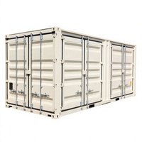 Conteneur en acier de 20 pieds (20GP) à double porte, côté ouvert, certifié ISO, écologique, pour cuisine, design moderne personnalisable