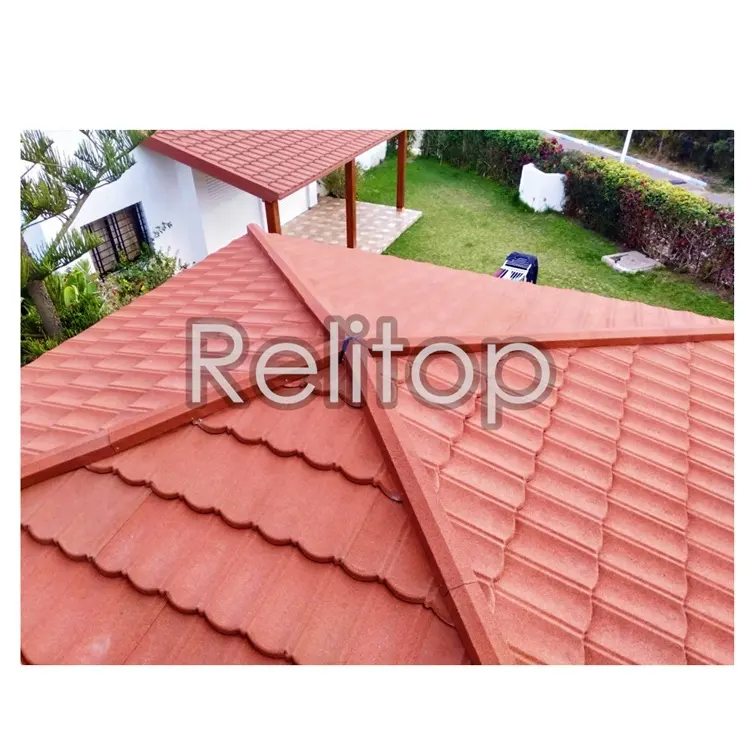 Roof Sheet Building Material Tile Corrugated Galvanized Aluminium Stone Coated Metal Roof Tile
