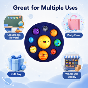 Solar System Planet Pop <b>Bubble</b> Fidget Toy Educational Sensory Toy for <b>Kids</b> Party Favor Wholesale - Product Image 6