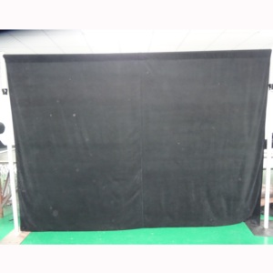 Aluminum backdrop stand with black curtains pipe and drape for wedding decoration - Product Image 6