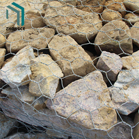 Conception de mur de soutènement de panier de maille de Gabion de fil de fer tissé avec Gabion rempli de pierre pour l'usage de chantier de construction