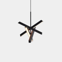 Lustre moderne de luxe en acier inoxydable de taille moyenne pour îlot de cuisine, salle à manger/salon, LED rotative avec installation facile