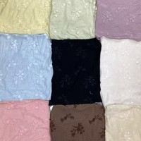 Penjualan Langsung Pabrik Hanfu Anak Perempuan Gaya Vintage Kain Kasa Lembut Bordir Bunga Plum Telinga Kelinci Rajutan 100% Akrilik Mesh PA