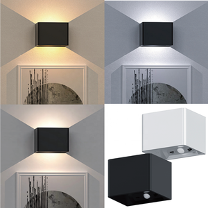 Lampada <span class=keywords><strong>da</strong></span> Parete a Cubo Ricaricabile USB con Sensore di Movimento CCT per Camera <span class=keywords><strong>da</strong></span> Letto Soggiorno Scale Corridoio Luce <span class=keywords><strong>da</strong></span> <span class=keywords><strong>Muro</strong></span> a Batteria Senza Fili per Interni - Product Image 1