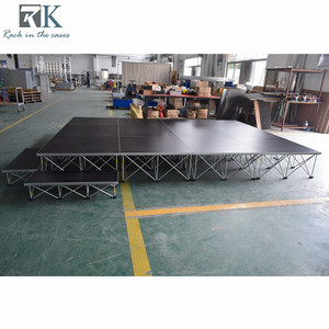 เวทีกลางแจ้งขนาด 4x4 ฟุต ขายส่งสำหรับงานอีเว้นท์ เวทีเคลื่อนที่แบบพกพา ป้องกันการลื่น - Product Image 6