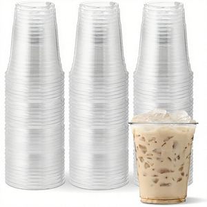Vasos Desechables de PET Transparentes de 16 oz, Libres de BPA, Resistentes a Roturas, a Prueba de Fugas, para Café Helado, Smoothies, Refrescos, Fiestas y Eventos - Product Image 1