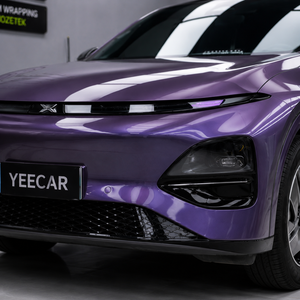Vinilo para Rotulación de Vehículos Gris Violeta PET de Alto Brillo 7.5mil con Liberación de Aire y Autoreparación, Película de Vinilo para Rotulación Automotriz de Carrocería Completa que Cambia de Color - Product Image 2