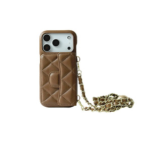 Custodia a tracolla di lusso in pelle PU trapuntata con porta carte per <span class=keywords><strong>iPhone</strong></span> 13/14/15/16/17 Pro Max, antiurto, con funzione <span class=keywords><strong>portafoglio</strong></span> - Product Image 6