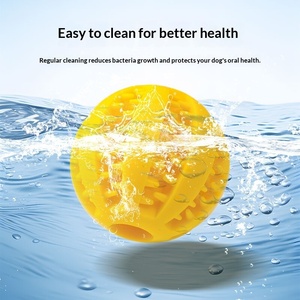 Juguete de Limpieza Dental para Perros, TPR Resistente a Mordeduras, Juguetes Masticables para Mascotas, Dispensador de Premios, Entrenamiento Interactivo, Juguetes Indestructibles para Perros - Product Image 4